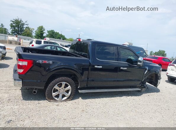 1FTFW1E50NFB69992 2022 FORD F150 Black Панорамний вид салону 360°
