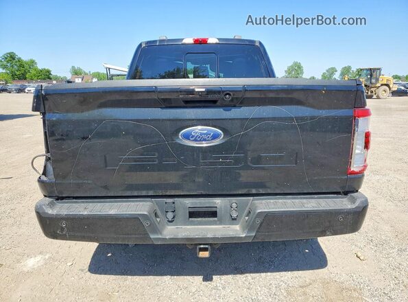 1FTFW1E51NFA33757 2022 FORD F150 Black Вид ззаду