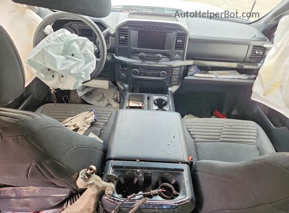1FTFW1E52MFC30242 2021 FORD F150 White Առջևի վահանակի տեսք