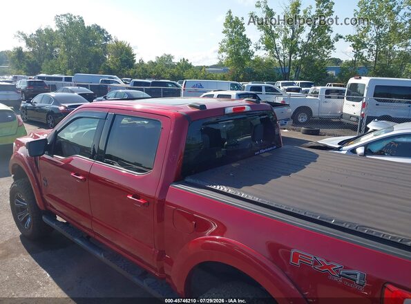 1FTFW1E52MKD18862 2021 FORD F150 Красный Вид спереди