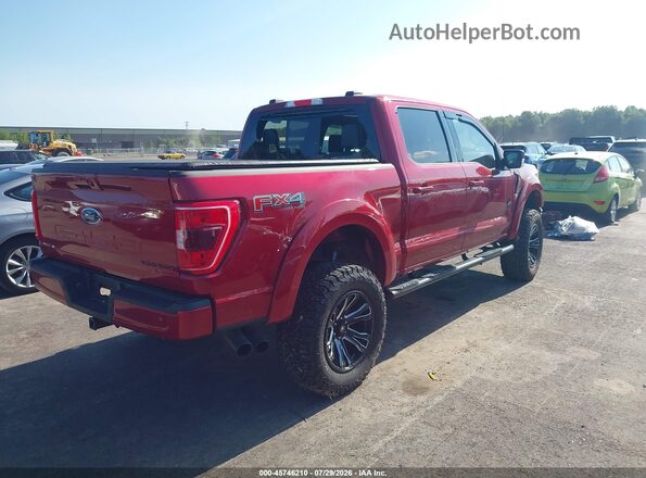 1FTFW1E52MKD18862 2021 FORD F150 Красный Задняя правая четверть