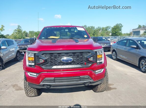 1FTFW1E52MKD18862 2021 FORD F150 Красный Вид щитка приборов