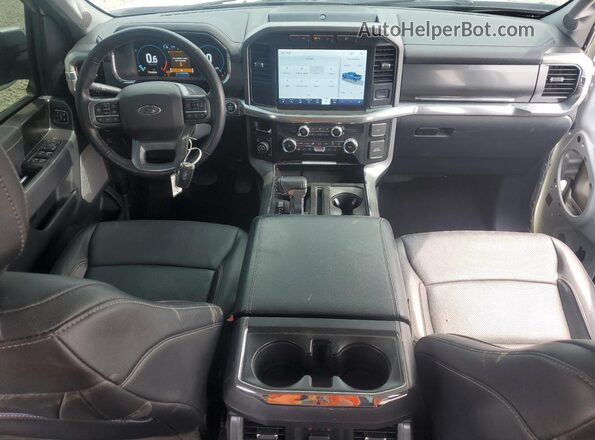 1FTFW1E52NFB74613 2022 FORD F150 White Dashboard view