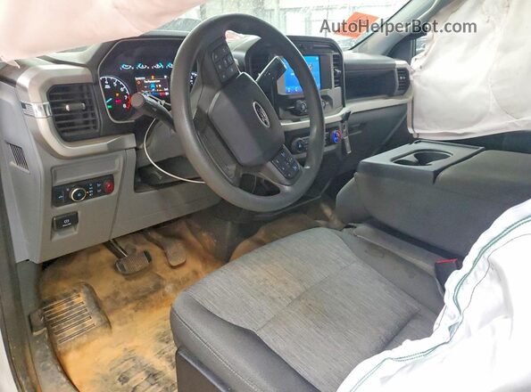 1FTFW1E52NFB79746 2022 FORD F150 White Dashboard view
