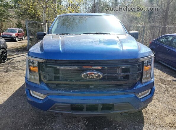 1FTFW1E52NFC01499 2022 FORD F150 Blue წინა ხედი