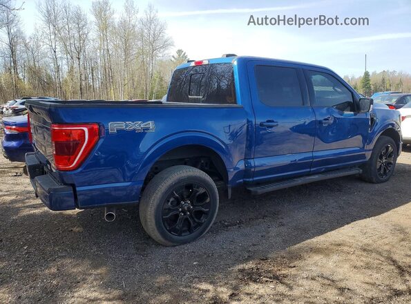 1FTFW1E52NFC01499 2022 FORD F150 Blue უკანა მარჯვენა