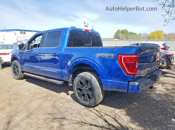 1FTFW1E52NFC01499 2022 FORD F150 Blue უკანა მარცხენა