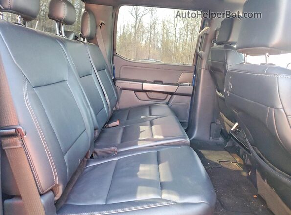 1FTFW1E52NFC01499 2022 FORD F150 Blue უკანა სავარძლების ხედი