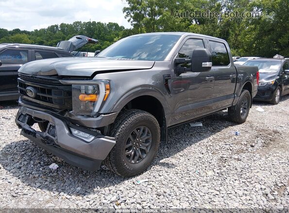 1FTFW1E52NFC27701 2022 FORD F150 Серый Передняя левая четверть