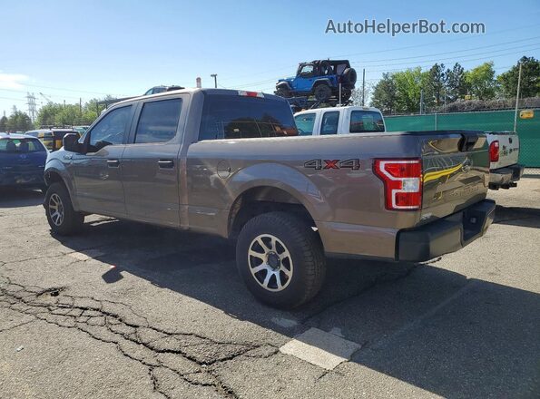 1FTFW1E53JKC88587 2018 FORD F150 Коричневый Задняя левая четверть