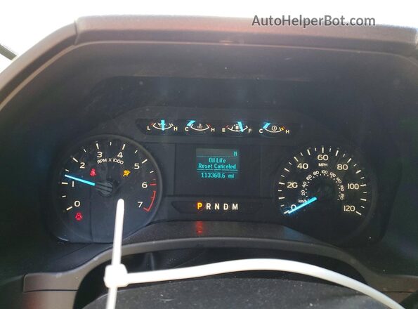1FTFW1E53JKC88587 2018 FORD F150 Коричневый Вид щитка приборов