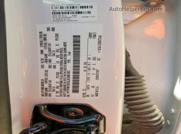 1FTFW1E53LKD68183 2020 FORD F150 Белый Вид подкапотного пространства