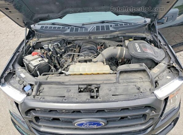 1FTFW1E53PFC91278 2023 FORD F150 Черный Вид задней части салона
