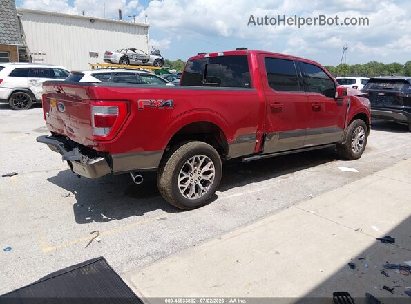1FTFW1E54MFB29686 2021 FORD F150 Red Tył prawy