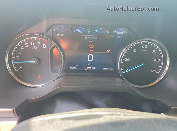 1FTFW1E54MKE45483 2021 FORD F150 White Instrument cluster view
