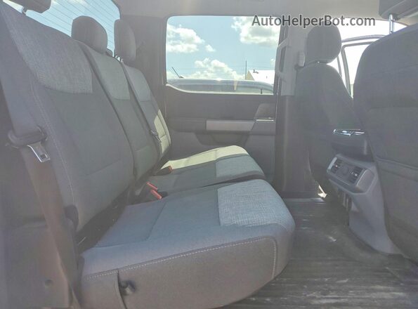 1FTFW1E54MKE45483 2021 FORD F150 White Rear seats view
