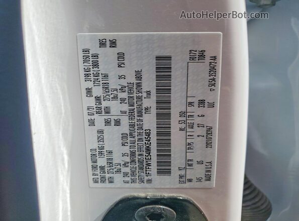 1FTFW1E54MKE45483 2021 FORD F150 White Engine compartment view