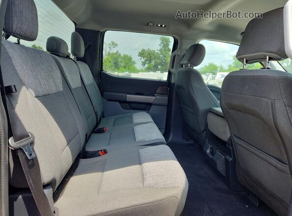1FTFW1E55MFB54502 2021 FORD F150 Gray Widok tylnych siedzeń