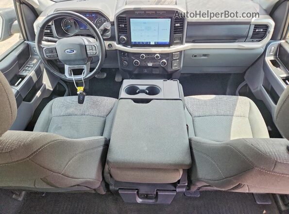 1FTFW1E55MFB54502 2021 FORD F150 Gray Widok deski rozdzielczej