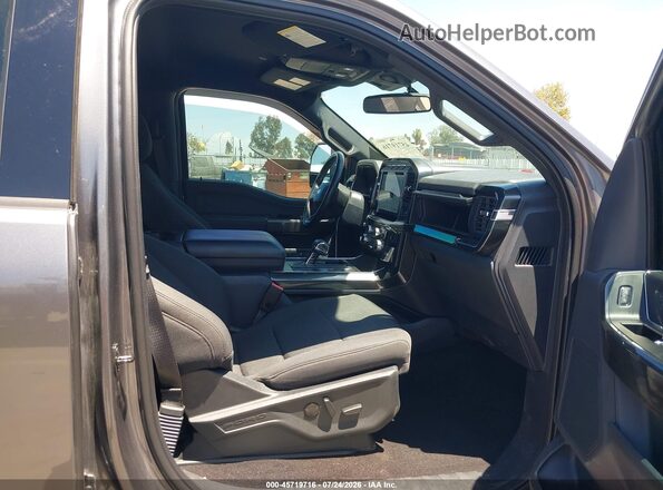 1FTFW1E55NFA17481 2022 FORD F150 Black Вид салону спереду