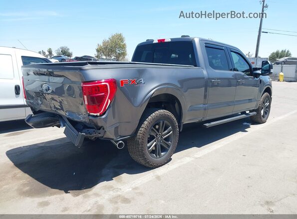 1FTFW1E55NFA17481 2022 FORD F150 Black Задня права чверть
