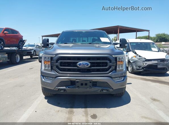 1FTFW1E55NFA17481 2022 FORD F150 Black Вид щитка приладів