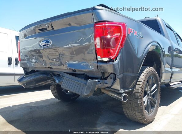 1FTFW1E55NFA17481 2022 FORD F150 Black Вид спереду