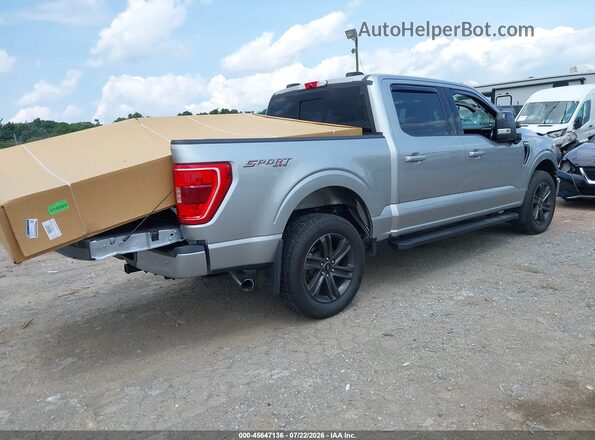 1FTFW1E55NKD85652 2022 FORD F150 Серебряный Задняя правая четверть