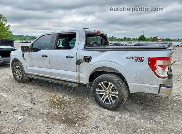1FTFW1E55NKF12495 2022 FORD F150 Gray Tył lewy