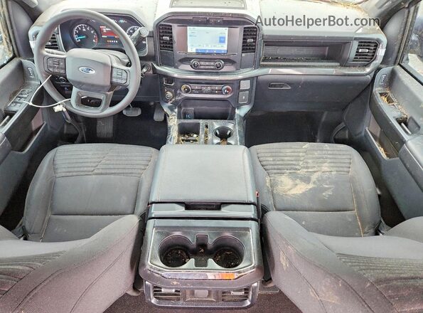 1FTFW1E55NKF12495 2022 FORD F150 Gray Widok deski rozdzielczej