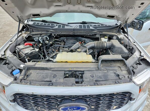 1FTFW1E55NKF12495 2022 FORD F150 Gray Widok wnętrza z tyłu