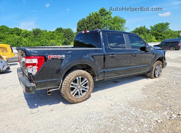 1FTFW1E55PKF61988 2023 FORD F150 Black Trasero derecho