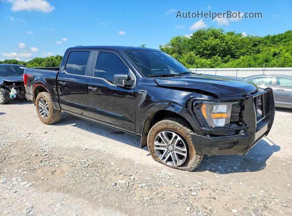 1FTFW1E55PKF61988 2023 FORD F150 Black Delantero derecho