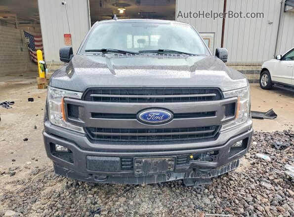 1FTFW1E56JFB65732 2018 FORD F150 Gray Widok z przodu