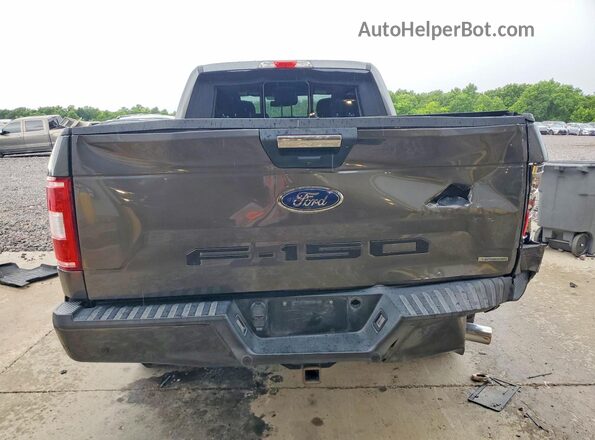 1FTFW1E56JFB65732 2018 FORD F150 Gray Widok z tyłu