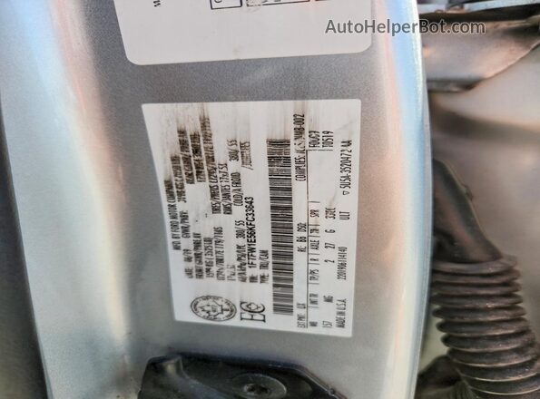 1FTFW1E56KFC33643 2019 FORD F150 Silver Engine compartment view
