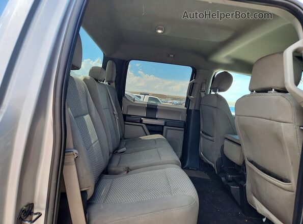 1FTFW1E56KFC33643 2019 FORD F150 Silver Rear seats view