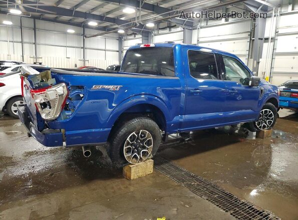 1FTFW1E56PKE56571 2023 FORD F150 Blue Trasero derecho