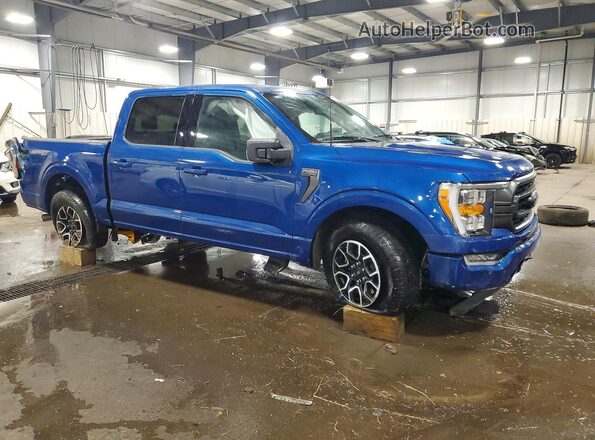 1FTFW1E56PKE56571 2023 FORD F150 Blue Delantero derecho