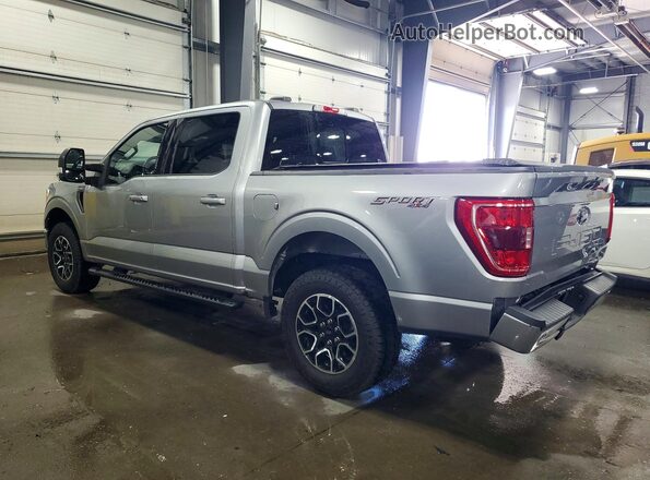 1FTFW1E57NKF18752 2022 FORD F150 Silver Trasero izquierdo