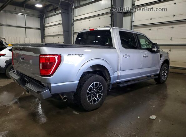 1FTFW1E57NKF18752 2022 FORD F150 Silver Trasero derecho