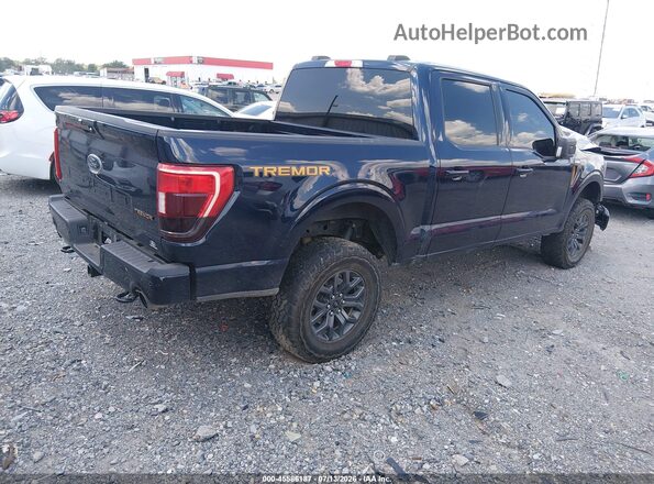 1FTFW1E57PFA48010 2023 FORD F150 Dark Blue Rear right