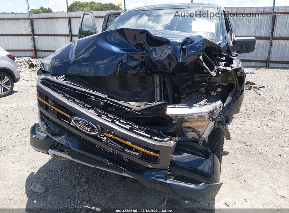 1FTFW1E57PFA48010 2023 FORD F150 Dark Blue Front view