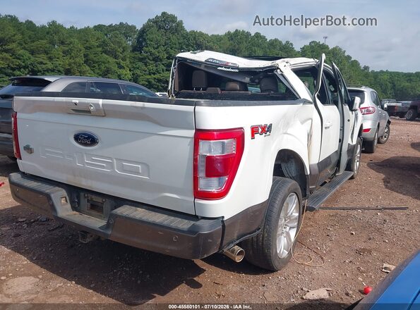 1FTFW1E57PFC00724 2023 FORD F150 White Trasero derecho