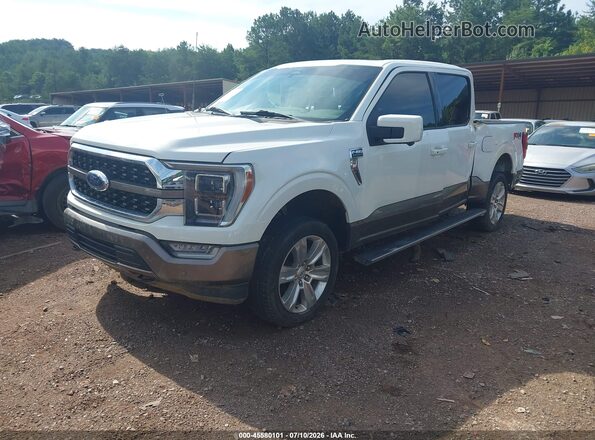 1FTFW1E57PFC00724 2023 FORD F150 White Vista tres cuartos delantera izquierda