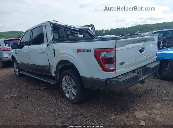 1FTFW1E57PFC00724 2023 FORD F150 White Trasero izquierdo