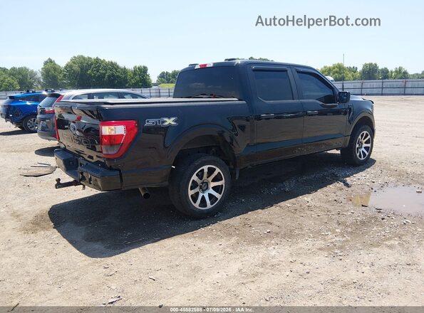 1FTFW1E57PKF37532 2023 FORD F150 Черный Задняя правая четверть