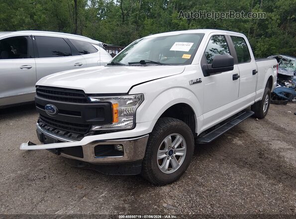 1FTFW1E58JFD37405 2018 FORD F150 White Առջևի ձախ երեք քառորդ տեսարան