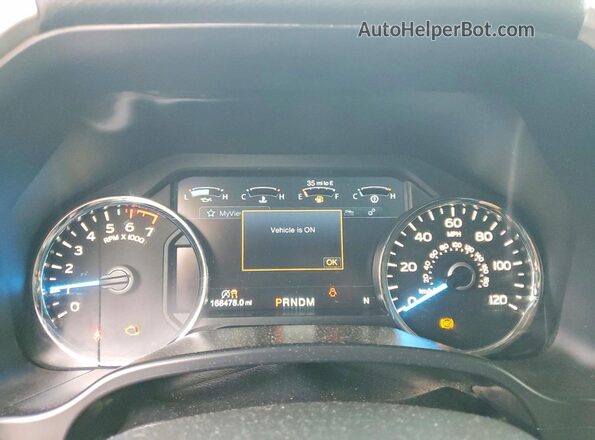 1FTFW1E58JKE90891 2018 FORD F150 Silver Вид щитка приладів