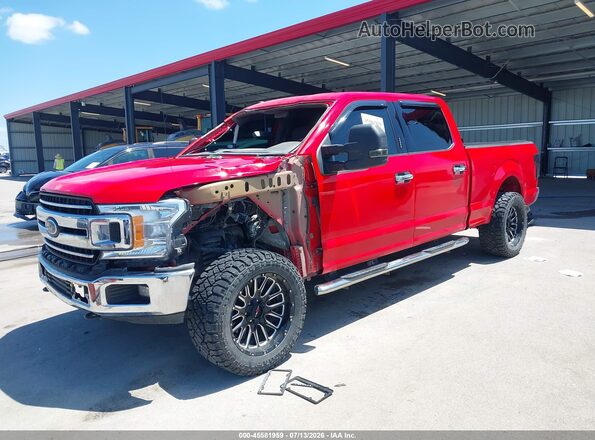 1FTFW1E58JKF07317 2018 FORD F150 Red Przód lewy